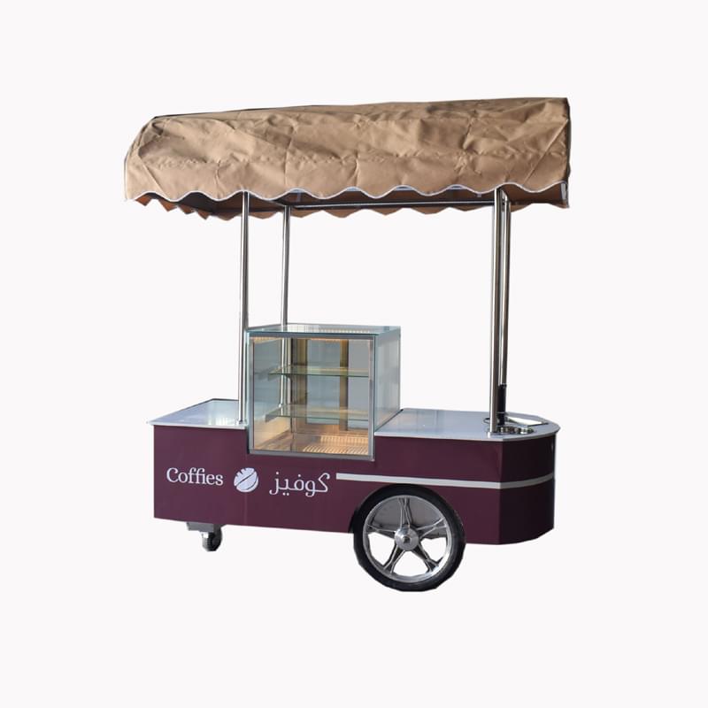 Mobile cake display cart