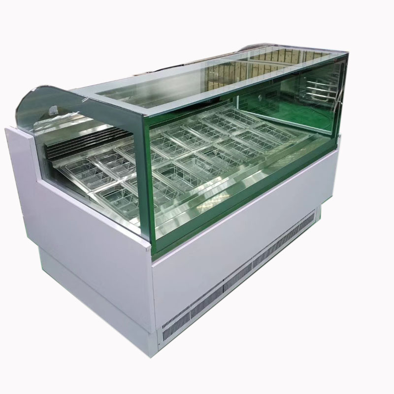  Low temperature ice cream display freezer