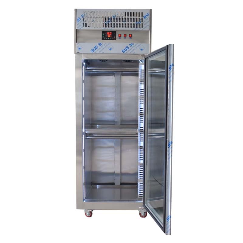 Single glass door display freezer
