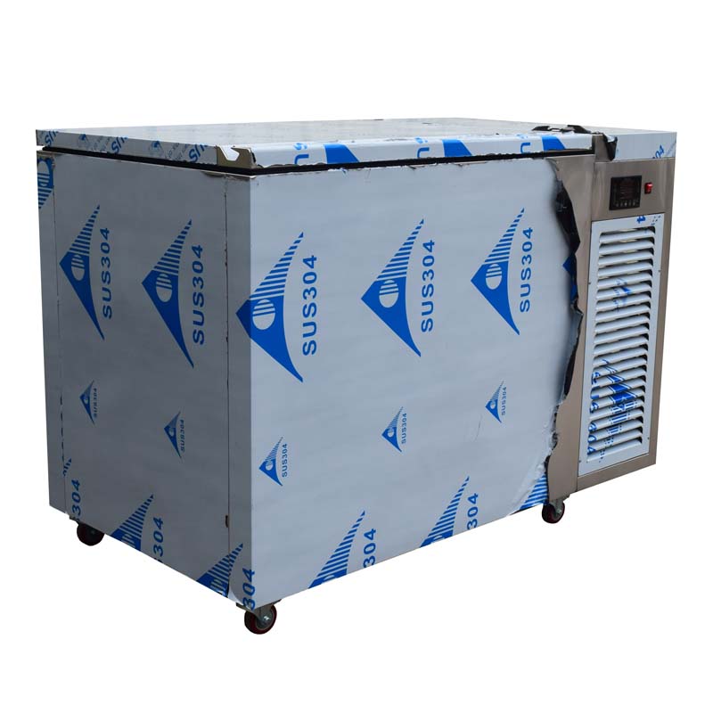 304 stainless steel horizontal food freezer