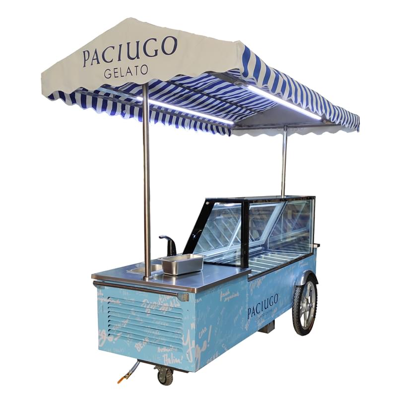 ice cream display cart