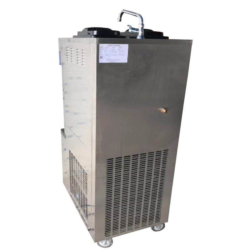 Three-color soft ice cream machine
