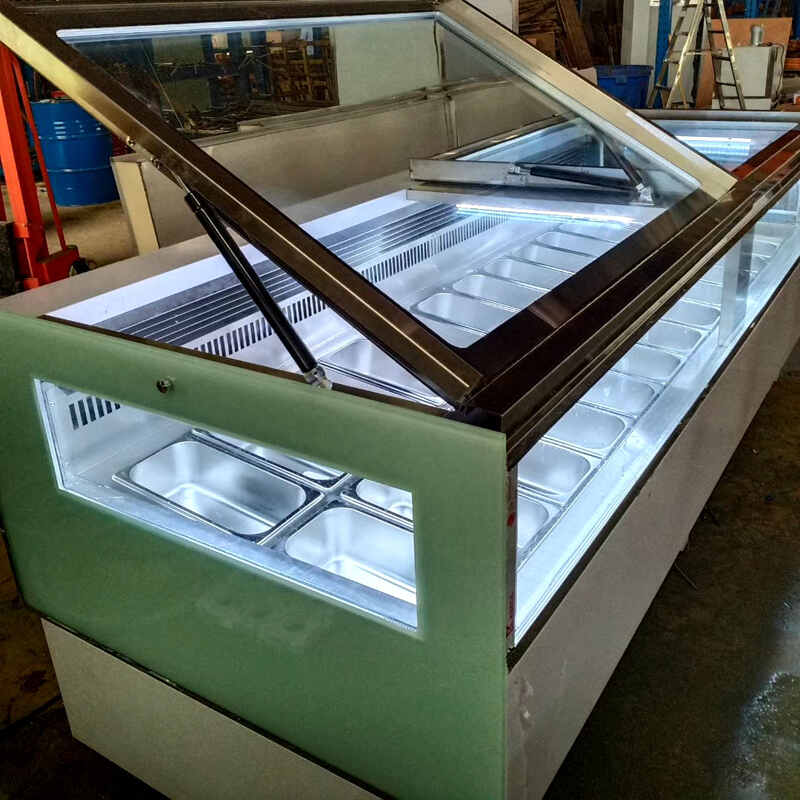ice cream display freezer
