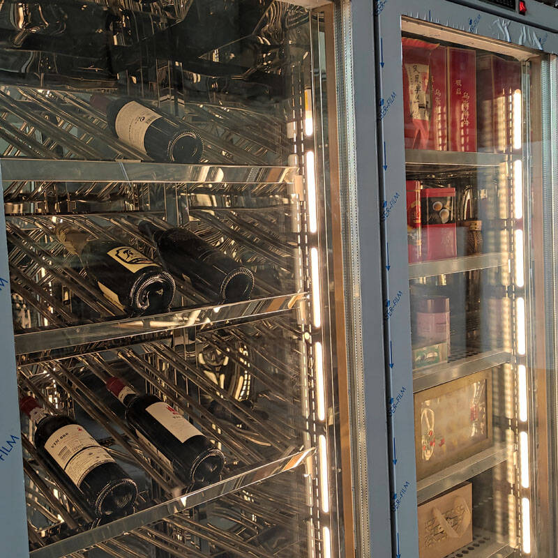 wine and beer fridge cabinet