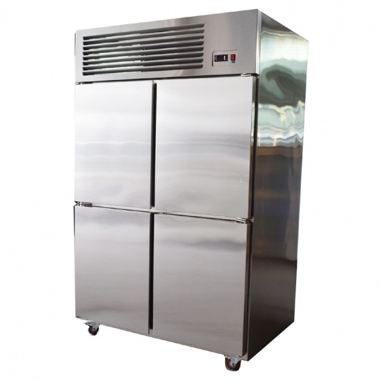 1.0 LG 4 Porte en acier inoxydable de cuisine commerciale congélateur 