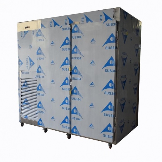 Personnalisé verticale grande double porte de cuisine en acier inoxydable congélateur 