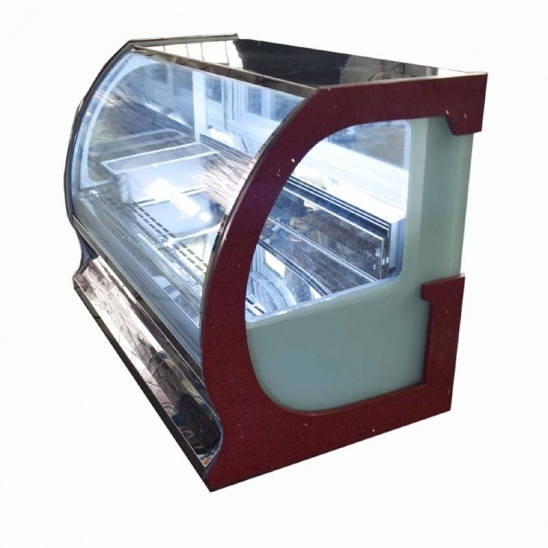 Petit bureau d'air de refroidissement à basse température de la glace à la crème vitrine 