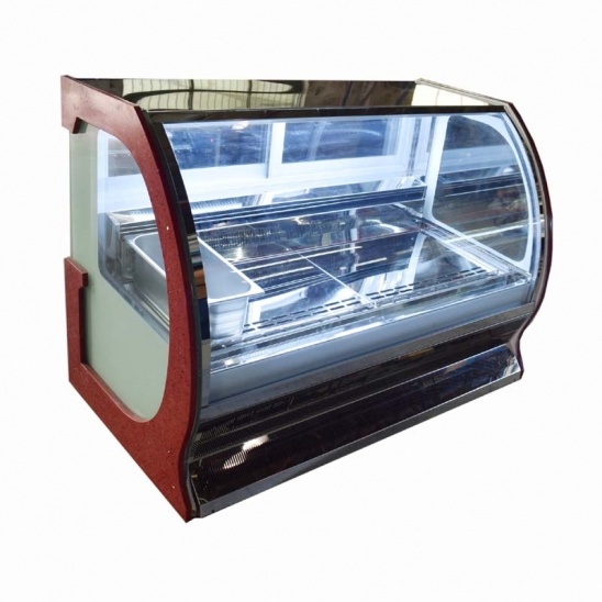 Petit bureau d'air de refroidissement à basse température de la glace à la crème vitrine 