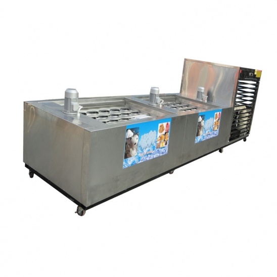 La chine en acier inoxydable commercial cylindrique glace, le gel de la machine 