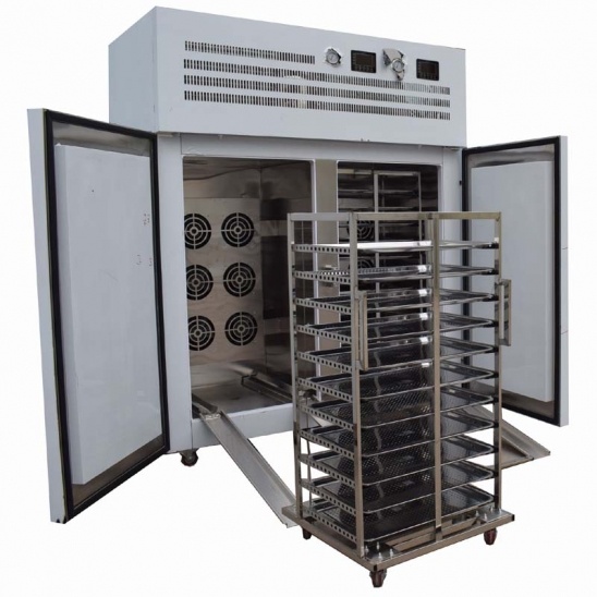 À moins 40 degrés celsius Commercial chariot en acier inoxydable dans les aliments blast congélateur 