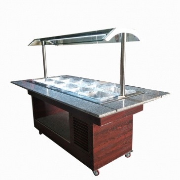 En acier inoxydable buffet froid de la table