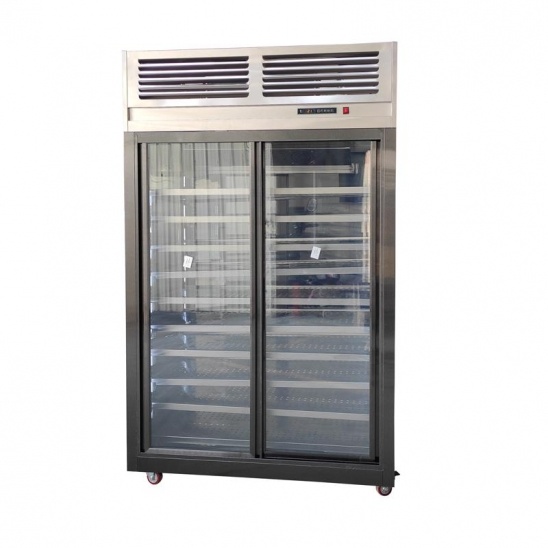 Personnalisé recto-verso porte coulissante en verre à double col plat coffret d'étalage 