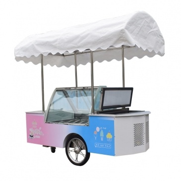 Mobile de la glace à la crème d'affichage panier
