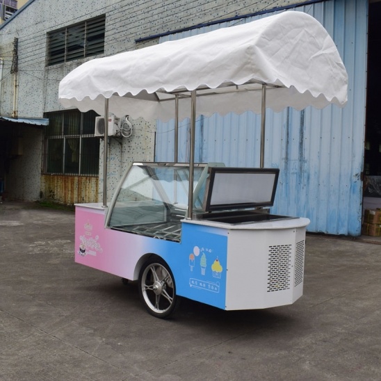 Commercial électrique de haute qualité supermarché pousser à la crème glacée panier 