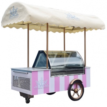 Mobile de la glace à la crème d'affichage panier
