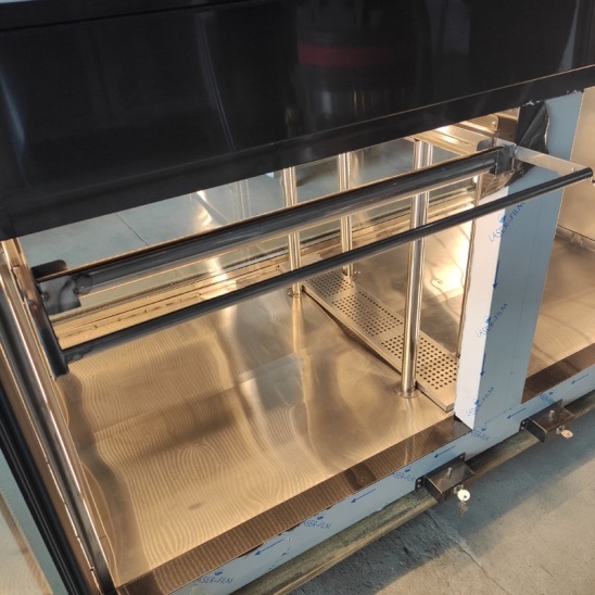 armoire de maturation de boeuf sec en acier inoxydable noir de bureau personnalisé 