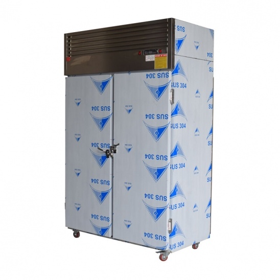 Double porte en verre en acier inoxydable oie poulet canard refroidissement par air congélateur de séchage 