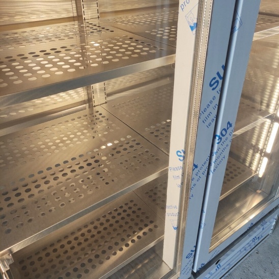 approvisionnement personnalisable vitrine à double porte vitrée pour bœuf sec 