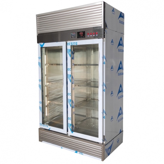 approvisionnement personnalisable vitrine à double porte vitrée pour bœuf sec 